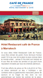 Mobile Screenshot of cafe-france-marrakech.com