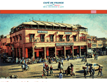 Tablet Screenshot of cafe-france-marrakech.com